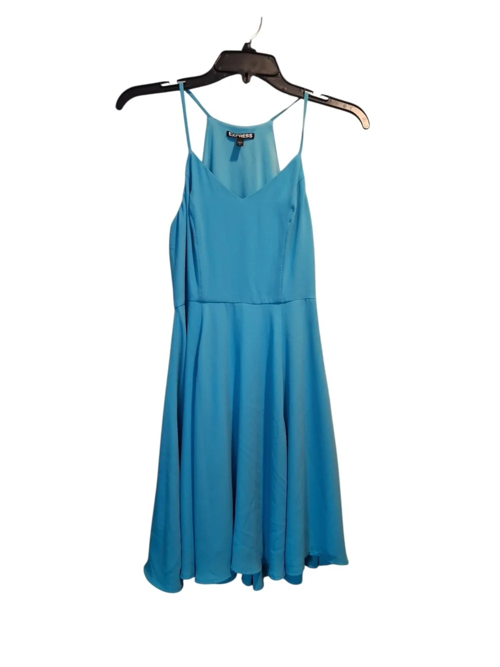Express Women’s Bright Aqua Spaghetti Strap Dress